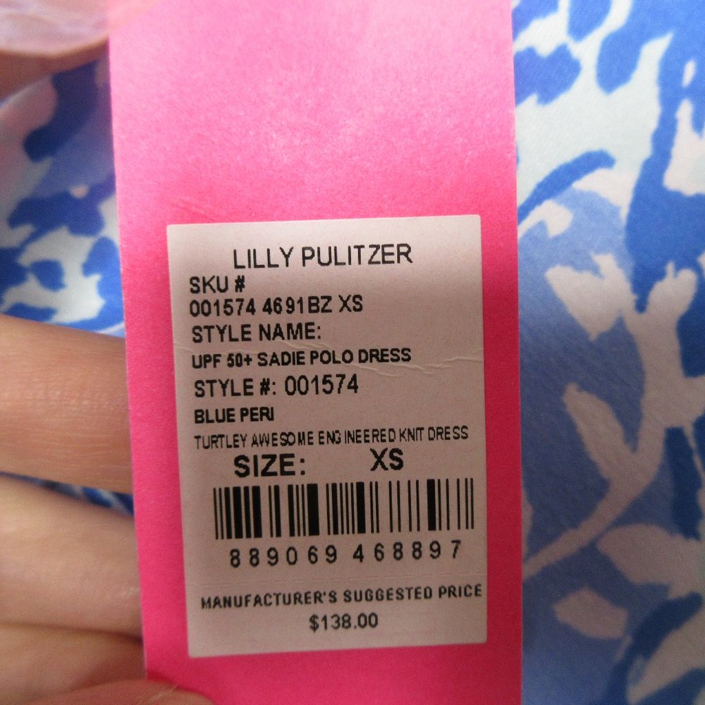 Lilly Pulitzer UPF 50+ Sadie Polo Dress sz XS nwt - Picture 5 of 6